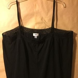 NEW OLD NAVY BLACK STRAPPY TOP SIZE XXL